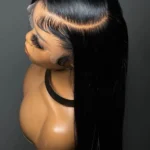 40 42 Inch 13x4 13x6 HD Transparent Bone Straight Lace Front Wigs 250% Brazilian Human