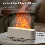 Essential Oil Aroma Diffuser, Flame Air Humidifier, Ultrasonic Fresh Mist - Image 2