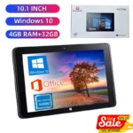 Q1 4GB LPDDR4 RAM 32GB EMMC ROM 10.1" Windows 10 Tablet PC Intel Celeron N4000