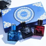 Luxury 3Pcs Men Perfume Gift Set Woody Citrus Ocean Scent Long Lasting Eau de Toilette Portable