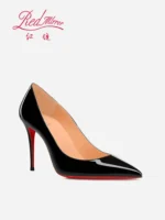 Black Women's Elegant High Heels Red Shiny Bottoms Luxury Brand Women Heels 2025 - Image 6