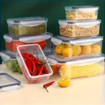 8-PC BPA-Free Airtight Food Containers with Locking Lids - Microwave/Freezer - Image 5