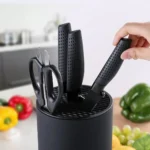 Knife holder Multi-Function Utensil stand Knife Block PP Flatware Drainer Storage Box Spoon - Image 4
