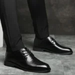 Mens Formal Business Oxford Shoes Classic Leather Dress Shoes - Image 5