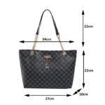 New Presbyopia Handbag Texture Soft Leather Large Capacity Tote Women - Image 4