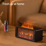 300ml Flame Effect Humidifier & Aroma Diffuser, with Remote & Time - Image 3