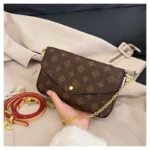 2026 New Women's Fashionable Monogram Chain Bag, Retro Versatile Envelope Bag - Image 2