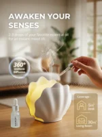 Essential Oil Diffuser 26OML, Shell Aroma Diffuser with Remote Control - Image 3