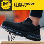 Steel Toe Safety Shoes for Men Women Comfortable Breathable Non Slip Work Shoes - Image 4