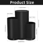 Knife holder Multi-Function Utensil stand Knife Block PP Flatware Drainer Storage Box Spoon - Image 6