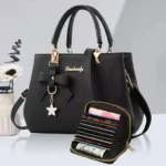 New Korean version trendy autumn and winter bow women's bag portable shoulder