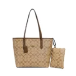 Large Capacity Printed Bucket Tote Bag Zipper Opening Single Shoulder Handbag - Image 2