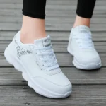Women's Lightweight Lace-Up Casual Running Shoes, All Season Sneakers - Image 5