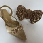 Insightlink Elegant Italian Design Pink Butterfly Shoes and Bag Set for Women - Image 5