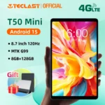Teclast T50 Mini Android 15 Tablet 8.7" IPS 120Hz G99 8-core Max 20GB(8GB+12GB Expansion)