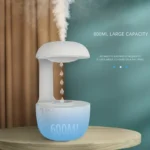 600ml Anti-Gravity Water Droplet Humidifier USB Quiet Cool Mist LED Night - Image 5