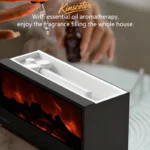 Simulated Fireplace Aroma Diffuser Essential Oil Flame Air Humidifier Remote Contro - Image 4