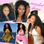 Burmese Curly Human Hair Wigs 13×4 Transparent Lace Frontal Wig 200 Density Natural - Image 5
