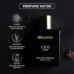 Bella Vita Luxury CEO MAN Eau De Parfum Perfume for Men with Lemon, Lavender - Image 2