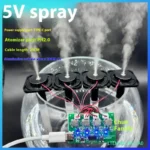 Four Spray Humidifier Type-C USB Mini Humidifier DIY Kits Mist Maker