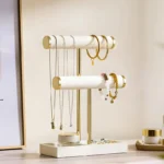 Multi-Functional Two-Level T-Style Bangle Stand for Bracelet