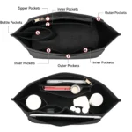 Felt Insert Bag Fits For Longchamp Handbag Liner Bag Felt Cloth Makeup Bag - Image 2