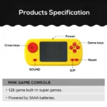 GAMINJA GC32 Mini Handheld Game Player Portable with TFT Color Screen Built-In 128 - Image 6