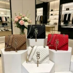 Light Luxury Elegant Argyle Quilted Chain Small Square Bag Metal Letter - Image 4