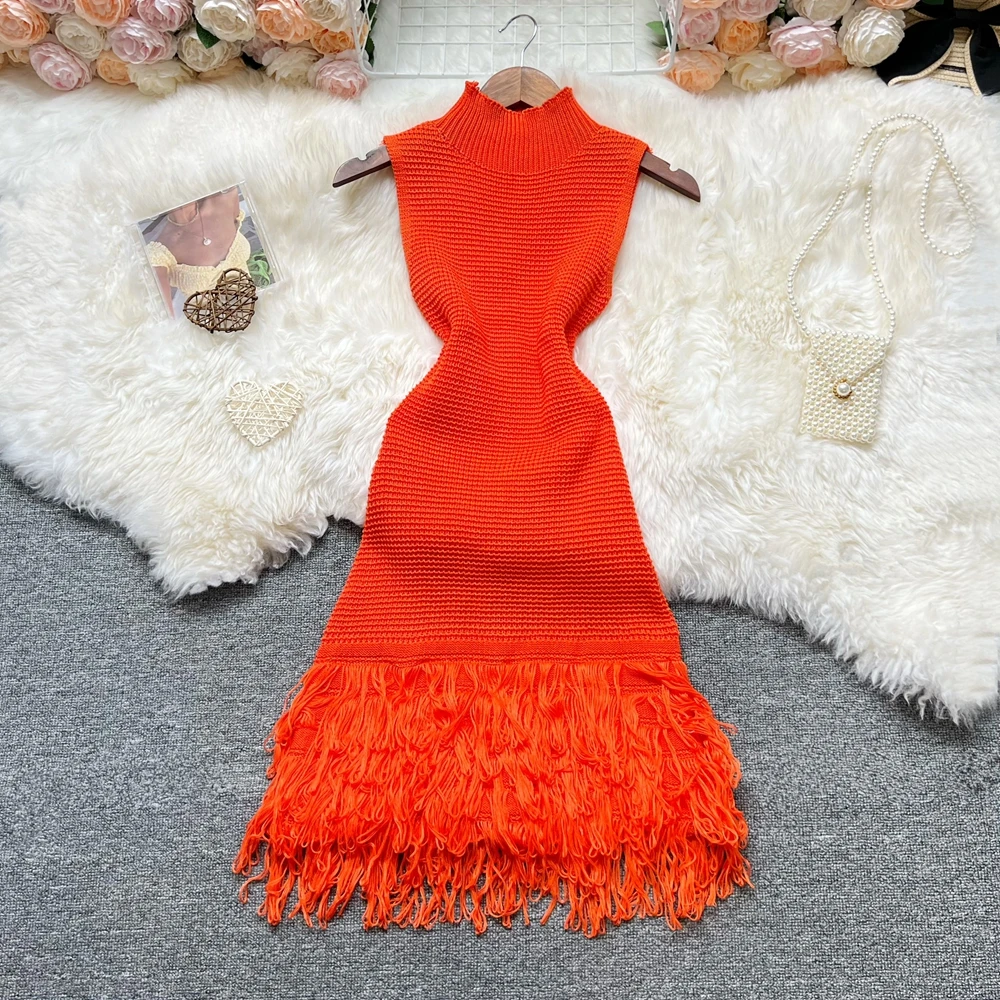 kf-S9bb3e16f44c0442e9c508305fe9e445bs YuooMuoo Women Dress 2026 New Summer Fashion Sexy Openwork Stitching Sleeveless - Image 1
