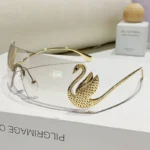 New Y2k Vintage Rimless Sunglasses Women Luxury Brand Design Sun - Image 3