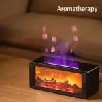 300ml Flame Effect Humidifier & Aroma Diffuser, with Remote & Time - Image 6