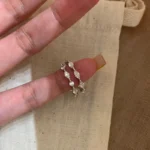 Huitan Simple Stylish Female Finger-ring with Marquise Round Cubic - Image 4