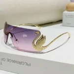 New Y2k Vintage Rimless Sunglasses Women Luxury Brand Design Sun - Image 2