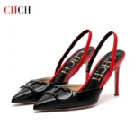CHCH Women's High Heels 2025 Sharp tip Destiny Closed Toe Strappy