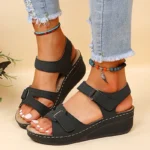 Summer Wedge Sandals for Women 2025 New Fashion Non Slip Beach Shoes Woman - Image 2