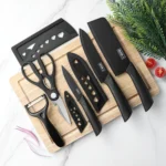 3/5pcs Kitchen knife set, high-grade black steel knife set Gift knife