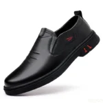 Men's Cow Leather Shoes Genuine Leather Handmade Business shoes Round Toe Casual - Image 5