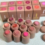 RHODE Cheek Blush Cream Blusher Stick Lip Gloss Phone Case For iPhone 15 16 17 Ribbon SALTY TAN Raspberry Espresso Lipstick INS - Image 4