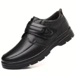 Business Casual Retro-Style Men's Slip-On Shoes, Featuring a Velcro Closure - Image 3