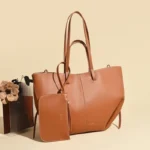 Stylish Clutch Mini Diaper Bag For Women Solid Color Leather Crossbody - Image 4