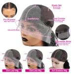13x6 Straight Lace Front Wigs Human Hair Pre Plucked 13x4 HD Transparent Frontal - Image 4