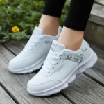 Women's Lightweight Lace-Up Casual Running Shoes, All Season Sneakers - Image 6