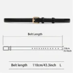 2-pack Casual Fashion Belt with Simple and High-end Feel, Needle Buckle - Image 3
