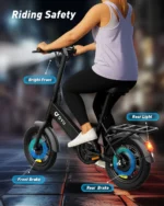 【1 Year Warranty】DYU C3 14 inch Folding Electric Bicycle Peak 500W Motor 280WH - Image 5