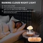 Rain Cloud Humidifier Rain Colorful Mushroom Cloud Raindrop Atmosphere Lamp - Image 4
