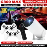 G300 MAX Retro Video Game Console Game Projector Wireless Controller Plug - Image 2