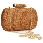 Straw Weave Woven Shoulder Bag For Women Beach Holiday Casual Handbag Ladies Wedding - Image 4