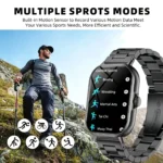 LAXASFIT Smart Watch 1.83" Touch Screen Fitness Tracker Multi-Sport Modes - Image 4