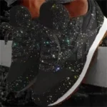 2025 New Women Flat Sneakers Casual Bling Vulcanized Shoes Women Mesh Lace - Image 4