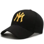 Vintage NY Logo Embroidery Baseball Cap, Casual Cotton Adjustable Dad Hat - Image 4